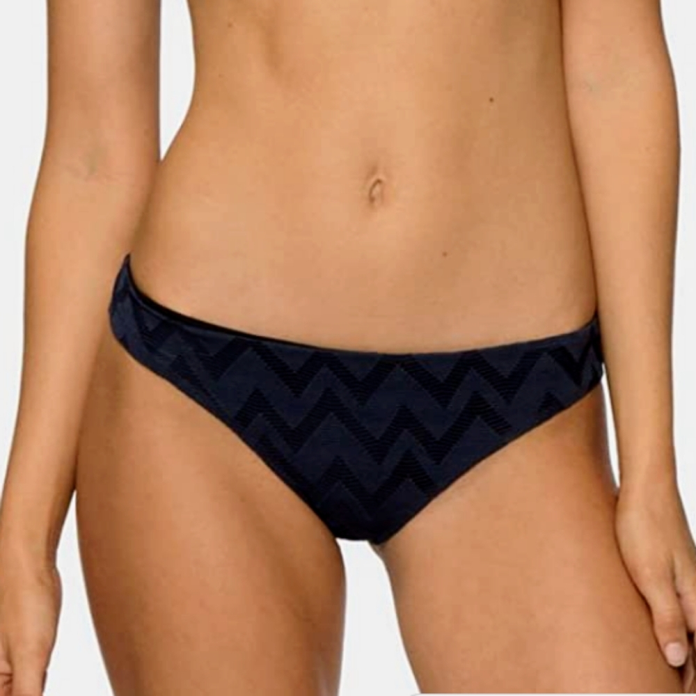 Tavik Ali mini bottom "textured Chevron ombre blue"